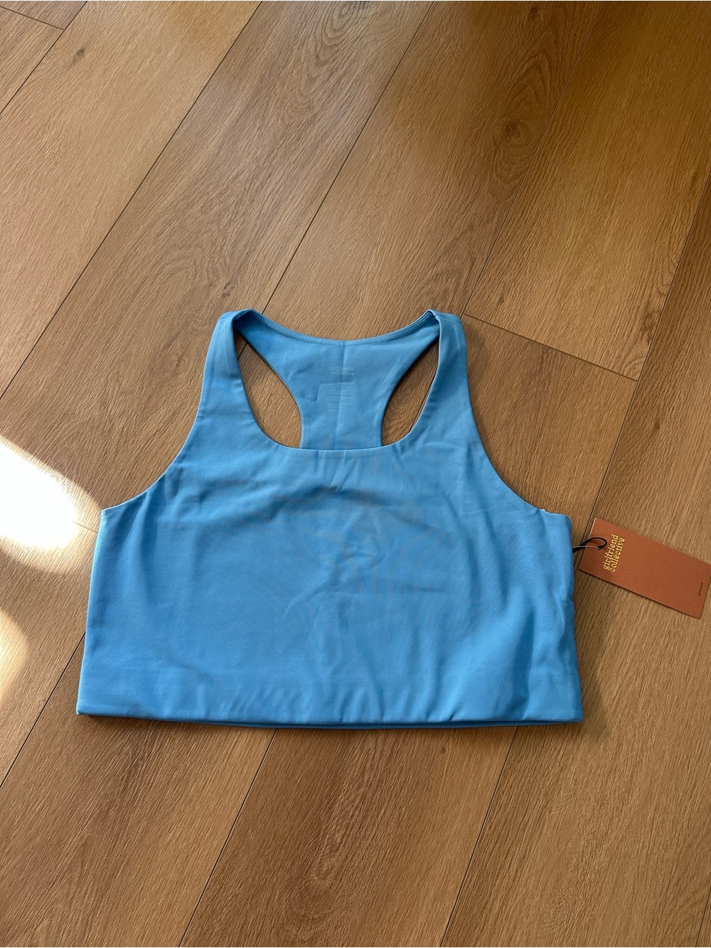 Girlfriend Collective Paloma Light Blue Sports Bra, 3XL